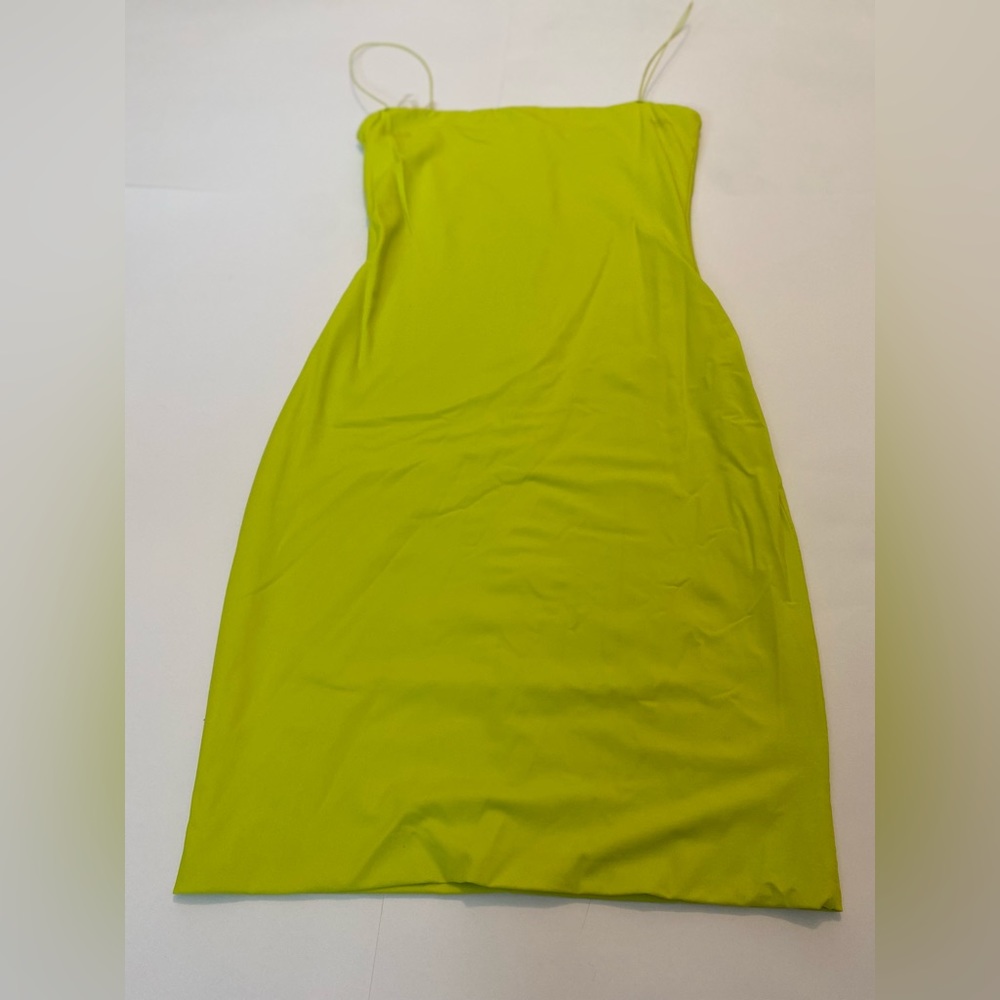 Meshki Green Contour Silky Soft and High Stretch Mini Dress-S